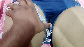 Hot Indian Housewife Massage By Her Husband Friend In The Bedroom