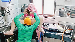 Husband Eating Chubby Wife S Pussy In The Kitchen